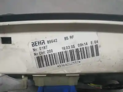 Peça sobressalente para automóvel em segunda mão comando de sofagem (chauffage / ar condicionado)  por citroen c4 coupe vtr plus referências oem iam b9642  