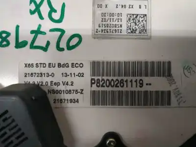 Автозапчастина б/у панель інструментів для renault clio ii fase ii (b/cb0) authentique 58 cv / 43 kw посилання на oem iam p8200261119  