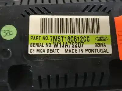 Peça sobressalente para automóvel em segunda mão comando de sofagem (chauffage / ar condicionado) por ford focus berlina (cap) ambiente (d) referências oem iam 7m5t18c612cc  