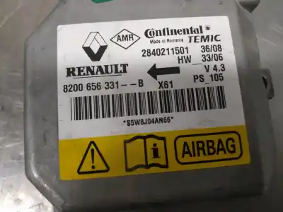 Автозапчастина б/у блок управління подушками безпеки для RENAULT KANGOO (F/KC0) Luxe Privilege Посилання на OEM IAM 8200656331B   Автозапчастина б/у блок управління подушками безпеки для RENAULT KANGOO (F/KC0) Luxe Privilege Посилання на OEM IAM 8200656331B