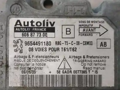 Pezzo di ricambio per auto di seconda mano centralina airbag per peugeot 307 break/sw (s2) sw 109 cv / 80 kw riferimenti oem iam 9654491180  