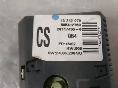 Second-hand car spare part multifunction display for opel combo corsa c oem iam references 13242079  