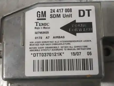 Second-hand car spare part airbag control unit for opel combo corsa c oem iam references 24417008  