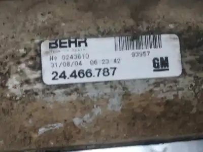 Pezzo di ricambio per auto di seconda mano Intercooler per OPEL CORSA C Cosmo Riferimenti OEM IAM 24466787  