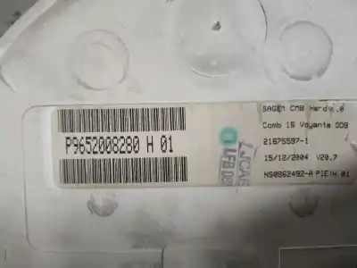 Peça sobressalente para automóvel em segunda mão QUADRANTE por CITROEN C3 1.4 HDI (68 CV)  Referências OEM IAM P9652008280  