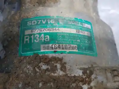 Peça sobressalente para automóvel em segunda mão Compressor De Ar Condicionado A/a A/c por CITROEN BERLINGO 2.0 HDi Magic Familiar Referências OEM IAM 9646410780  