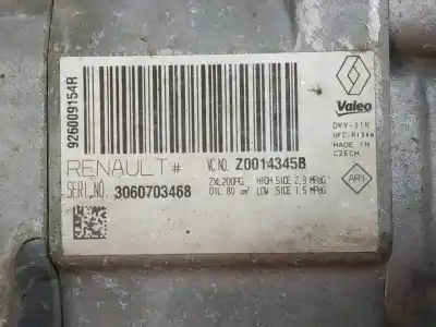 Peça sobressalente para automóvel em segunda mão Compressor De Ar Condicionado A/a A/c por DACIA LODGY Ambiance Referências OEM IAM 926009154R  