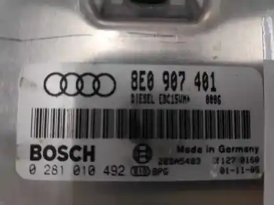 Автозапчасти б/у блок управления двигателем за audi a4 avant (8e) aym ссылки oem iam 0281010492  