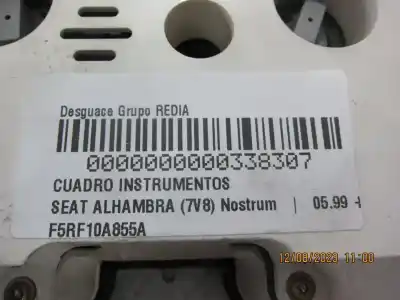 Автозапчасти б/у приборная доска за seat alhambra (7v8, 7v9) 1.9 tdi ссылки oem iam f5rf10a855a  