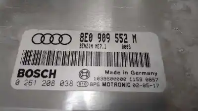 Автозапчасти б/у блок управления двигателем за audi a4 cabriolet (8h) bdv ссылки oem iam 0261208038  