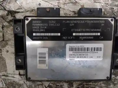 Piesă de schimb auto la mâna a doua unitate de control motor ecu pentru peugeot 206 van 1.9 d referințe oem iam 9639587680  