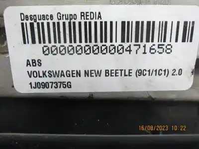 Second-hand car spare part abs for volkswagen new beetle berlina (9c1/1c1) (g) aqy oem iam references 1j0907375g  