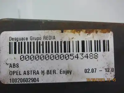 Pezzo di ricambio per auto di seconda mano abs per opel astra h sedán (a04) 1.7 cdti (l69) riferimenti oem iam 10020602904  