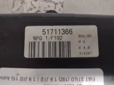 Peça sobressalente para automóvel em segunda mão módulo eletrônico por fiat stilo (192_) 1.9 jtd (192_xe1a) referências oem iam 51711366  