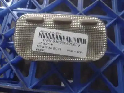 Second-hand car spare part interior light for peugeot 307 (s1) rhydw10td oem iam references 6362n2