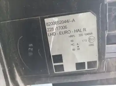 Pezzo di ricambio per auto di seconda mano faro anteriore destro per renault modus i-music 86 cv / 63 kw riferimenti oem iam 8200652044a  