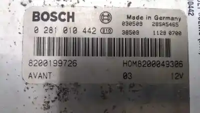 Автозапчастина б/у ебу контролер двигуна для renault scenic (ja..) f9q744 посилання на oem iam 0281010442  