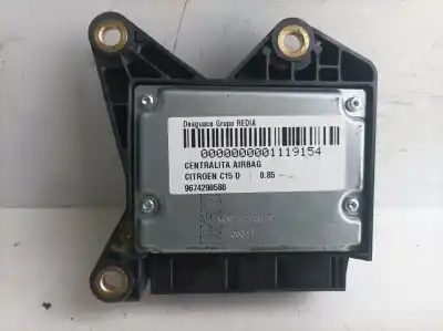 Автозапчасти б/у блок управления подушками безопасности за citroen c-15 19d fam top * ссылки oem iam 9674290580