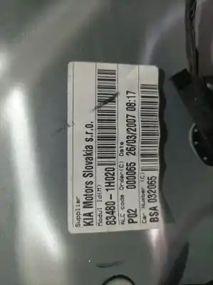 Second-hand car spare part rear right window regulator for kia ceed (ed) d4fb-u oem iam references 834801h020  