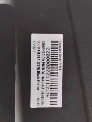 Автозапчастина б/у обликка задніх правіх дверей для ford fiesta (cnn) snjb посилання на oem iam 1729518  