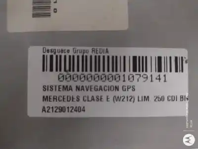 Автозапчасти б/у gps-навигационная система за mercedes-benz clase e (w212) lim. om651924 ссылки oem iam a2129012404  