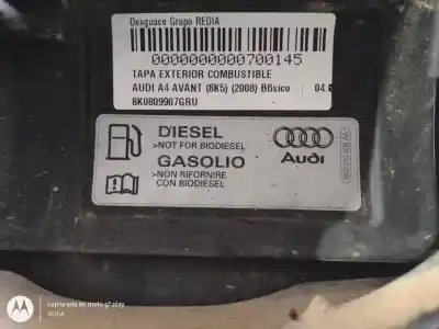 Автозапчасти б/у наружная крышка топлива за audi a4 b8 avant (8k5) 2.0 tdi ссылки oem iam 8k0809907gru  