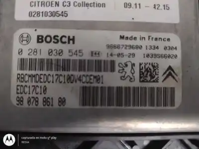 Автозапчасти б/у блок управления двигателем за citroen c3 8h01 ссылки oem iam 0281030545  