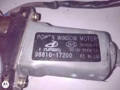 Second-hand car spare part rear left window regulator for hyundai matrix (fc) 1.5 crdi oem iam references 9881017200  