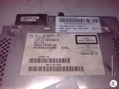 Piesă de schimb auto la mâna a doua sistem audio / cd radio casetofon pentru bmw serie 1 berlina 5p (f20) n47d20c referințe oem iam 923648901  