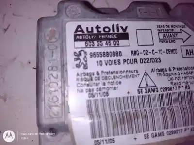 Автозапчастина б/у блок управління подушками безпеки для peugeot 407 sw rhrdw10bted4 посилання на oem iam 9655880880  