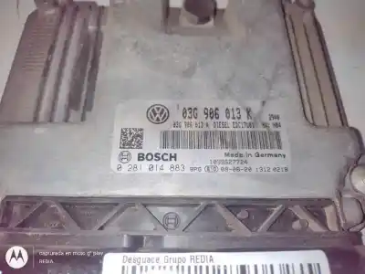 Second-hand car spare part ecu engine control for seat ibiza berlina (6j5) bls oem iam references 03g906013k  