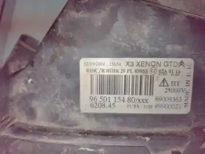 Second-hand car spare part left headlight for citroen c5 iii (rd_) 3.0 v6 oem iam references 9650115480  