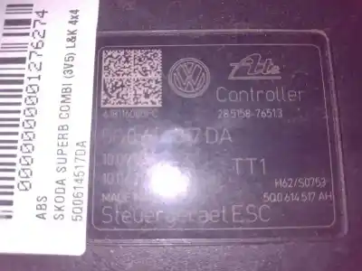 Автозапчастина б/у абс для skoda superb combi (3v5) dfh посилання на oem iam 5q0614517ah  