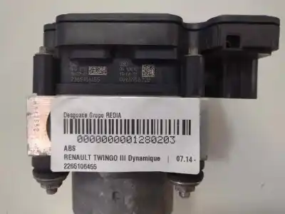 Second-hand car spare part abs for renault twingo iii h4d 400 oem iam references 2265106455  