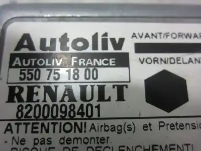 Автозапчастина б/у блок управління подушками безпеки для renault kangoo i (f/kc0) f9q780 посилання на oem iam 550751800  