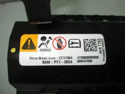 Автозапчастина б/у передня права подушка безопасности для chrysler voyager iv (rg, rs) 2.8 crd посилання на oem iam 22747864  