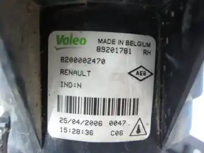 Second-hand car spare part right fog light for renault espace iv (jk0) f4r797 oem iam references 8200002470  