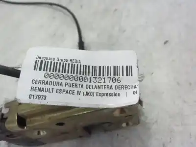 Автозапчасти б/у замок передней правой двери за renault espace iv (jk0) f4r797 ссылки oem iam 017973  