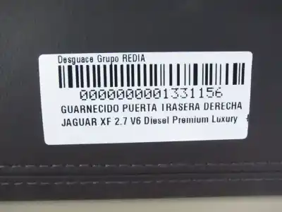 Автозапчастина б/у обликка задніх правіх дверей для jaguar xf ajd посилання на oem iam   