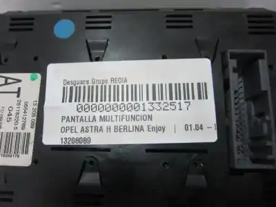 Автозапчасти б/у многофункциональный дисплей за opel astra h sedán (a04) 1.4 (l69) ссылки oem iam 13208089  