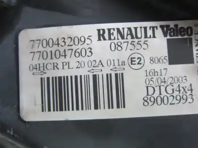Pezzo di ricambio per auto di seconda mano faro anteriore destro per renault scenic i (ja...) k4m700 riferimenti oem iam 7700432095  