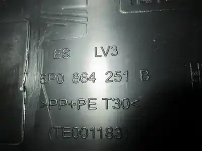 Автозапчастина б/у центральний подлокник для seat altea xl (5p5, 5p8) 1.9 tdi посилання на oem iam 5p0864251  