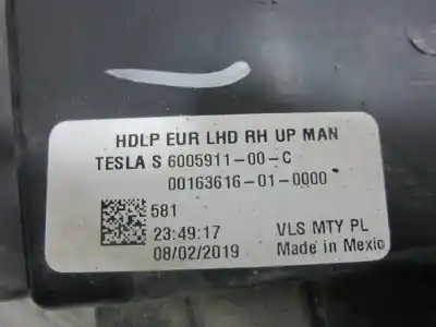Tweedehands auto-onderdeel rechts koplamp voor tesla model s basis oem iam-referenties 6005907  