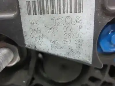 Автозапчасти б/у генератор за audi a4 b6 (8e2) 2.0 fsi ссылки oem iam 0124515059287  