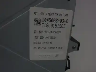 Автозапчасти б/у gps-навигационная система за tesla model s basis ссылки oem iam 104500603d  