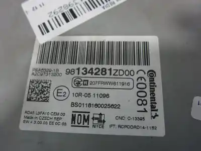 Автозапчастина б/у аудіо система / радіо cd для citroen c-elysée hmz посилання на oem iam 98134281zd00  