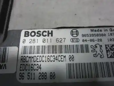 Автозапчасти б/у блок управления двигателем за peugeot 307 break (3e) 1.6 hdi 110 ссылки oem iam 0281011627  