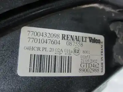 Pezzo di ricambio per auto di seconda mano faro anteriore sinistro per renault scenic rx4 (ja0) f4r746 riferimenti oem iam 7700432098  