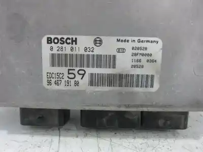 Second-hand car spare part ecu engine control for citroen c8 van (ea_, eb_) hdi 110 (ebrhtb) oem iam references 0281011032  