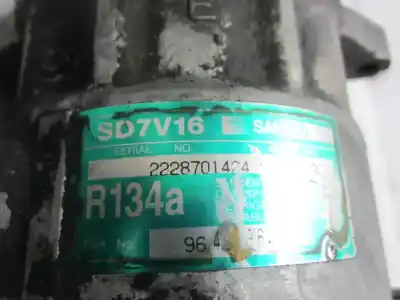 Peça sobressalente para automóvel em segunda mão compressor de ar condicionado a/a a/c por fiat scudo i (222) 2.0 jtd familiar (5 asientos) referências oem iam sd7v16  